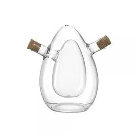 LEONARDO Cucina Essig/Ölflasche 2in1 oval 15,7 cm Glas