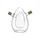 LEONARDO Cucina Essig/Ölflasche 2in1 oval 15,7 cm Glas