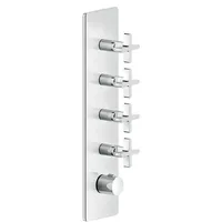 GESSI Inciso+ Hochleistungs-Thermostat mit 4 separaten Wegen - chrom