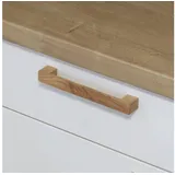 ekengriep Möbelgriff 251, Holzgriff aus Eiche für Küche, IKEA Schrank, Schubladen usw. beige Bohrlochabstand: 128mm