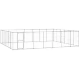vidaXL Outdoor-Hundezwinger Verzinkter Stahl 50,82 m2