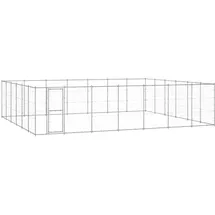 vidaXL Outdoor-Hundezwinger Verzinkter Stahl 50,82 m2
