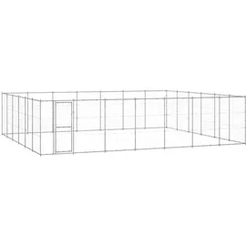 vidaXL Outdoor-Hundezwinger Verzinkter Stahl 50,82 m2