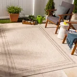 Surya Teppich »LENON«, rechteckig, 4 mm Höhe, Teppich In- Outdoor Boho Jute-Optik, Balkon, Terrasse, Garten, Beige braun