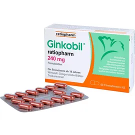 Ratiopharm Ginkobil ratiopharm 240 mg Filmtabletten 60 St.