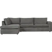 Livetastic Eckcouch 2-Sitzer Silber