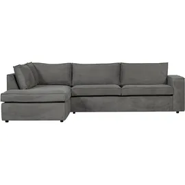 Livetastic Eckcouch 2-Sitzer Silber