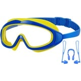 BOUTIKS® Schwimmmaske Kinder, Schwimmbrille Kinder, Taucherbrille Kinder, Kid Taucherbrille Tauchmaske mit Ohrstöpsel & Nasenklammern Mitgeliefert, Schnorchelmaske für Kinder, 4-12 Jahre