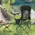 Songmics Campingstuhl 2er Set Schwarz