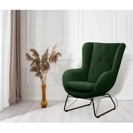 Fun Möbel Sessel Artemis Stoff Kronos 75 x 80 x 90 cm Grün