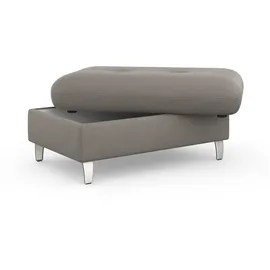 sit&more Hocker Marano mit Stauraum 102 x 43 x 67 cm Grau