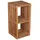 bene living Teakregal 2 Fächer 80 x 40 x 40 cm Braun