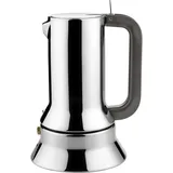 Alessi 9090 3 Tassen edelstahl/braun