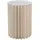 Trend-Center Beistelltisch H 60 cm DREL, Ø 40 cm - Creme Papier - Glas