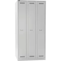 BISLEY Garderobenschrank Metall 50 x 90 x 185 cm Lichtgrau