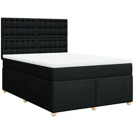 vidaXL Boxspringbett 140 x 200 cm Schwarz