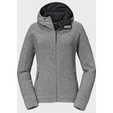 Schöffel Damen Lakefield Fleece Hoodie Jacke (Größe 3XL, grau)