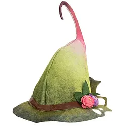 Hut "Waldland-Prinzessin", grün/rosa