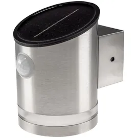 ChiliTec Solarleuchte Edelstahl 12,8 cm inkl. PIR Bewegungsmelder weiß
