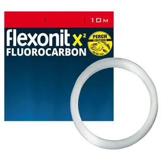 flexonit Vorfachschnur, 10 m Länge, flexonit X2 Fluoro Perch 0,25mm 10m 4,5kg Vorfachmaterial