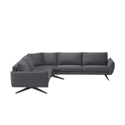 smart Ecksofa  Lovely , grau , Maße (cm): B: 286 H: 82 T: 286