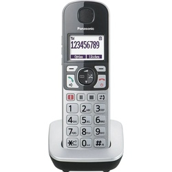 Panasonic KX-TGQ500 Seniorentelefon (Mobilteile: 1, mit IP-Technologie) schwarz|silberfarben
