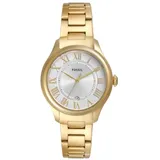 Fossil Damen Analog Quarz Uhr mit Edelstahl Armband ES5395