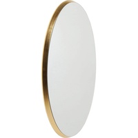 Kare Design Spiegel Jetset Oval Gold 94x64cm, ovaler Wandspiegel mit goldenem Rahmen, verschiedene Ausführungen erhältlich (H/B/T) 93x63x3,5cm