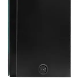 vidaXL LED-Spiegelschrank 57 cm schwarz