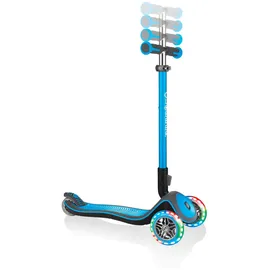 GLOBBER Elite Deluxe mit Leuchtrollen sky blue