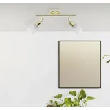 Brilliant Sofia 2-flg. messing/weiß-alabaster