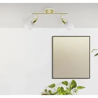 Brilliant Sofia 2-flg. messing/weiß-alabaster