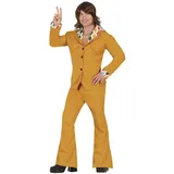 Fiestas Guirca Oranger Disco Star 70er Jahre Bekleidung Herren Disco Kostüm – 70er Jahre Disco Kleidung Herren Karneval – 60er Anzug Disco Outfit Herren Größe L 52-54