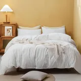 WYFKYMXX Bettbezug, wasserdicht, weich und bequem, Matratzenschutz, wasserdicht, hypoallergen, wasserdicht, Daunenschutz, Weiß, 260 x 240 cm