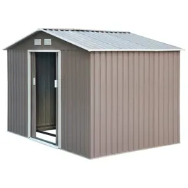 Outsunny Metallgerätehaus 2,77 x 1,91 m grau