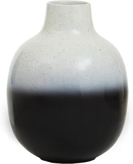 Premier Housewares Ramus kleine schwarz-weiß Ombre-Vase
