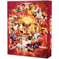 Generisch Fußball-Adventskalender 2024, Fußball-Geschenke für Jungen, Weihnachtsdekoration, Fußball-Set, 24-Tage-Weihnachts-Countdown-Kalender, enthält 24 Fußball-Zubehör-Geschenke für die Fans