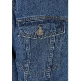 URBAN CLASSICS Oversized Sherpa Jeansjacke Clear Blue Washed 5XL