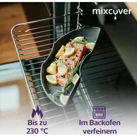 Mixcover Dampfgarform Halb für Monsieur Cuisine Connect & Smart Silber