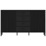 wójcik Sideboard Lusaka Dekor Schwarz