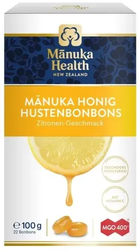 Manuka Honig Hustenbonons MGO 400+ Zitrone, 100 g