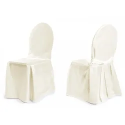 TexDeko Stuhlhusse für Bankettstühle - Modell Berlin (Creme)