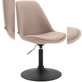 CLP Esszimmerstuhl Maverick Polyester taupe/schwarz