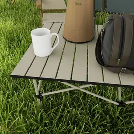 Outsunny Campingtisch Klapptisch Khaki