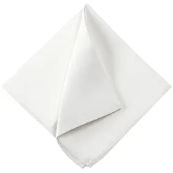 Einstecktuch MONTI "TILO", Damen, weiß, Seide, Modetücher, aus reiner Seide – handrolliert & festlich elegant