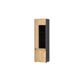 Möbel Kraft Vitrine Light Line 10 56 x 40 x 196 cm Holzfarben