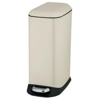 Wenko Treteimer Mod. Design 20 L, Easy-Close, Creme, mit