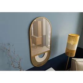 MASSIVMOEBEL24.DE Wandspiegel 48 x 99 cm Gold