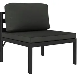 vidaXL Modular-Sofa-Mittelteil mit Kissen Aluminium Anthrazit