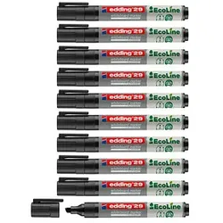 edding 29 Ecoline Whiteboard-Marker schwarz 1,0 - 5,0 mm, 10 St.